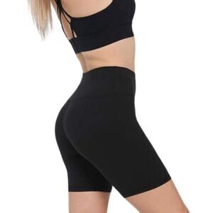 𝅺High Waisted Yoga Biker Shorts